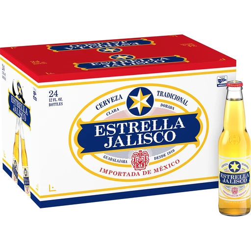 Estrella Jalisco Beer 12-Oz 24 Pack Bottles