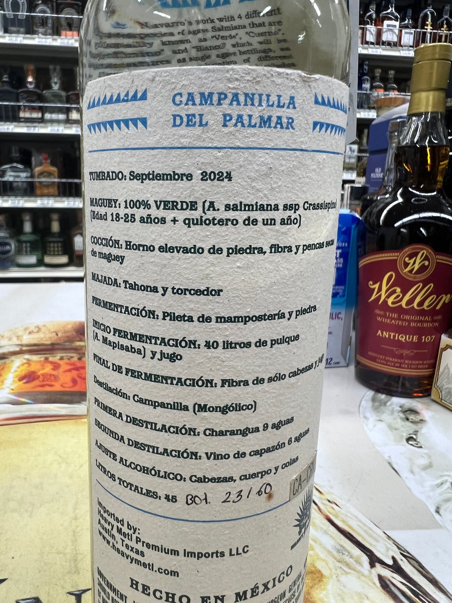 Campanilla Del Palmar Maguey Verde - Quiotero Maria de la Luz Martinez Mezcal