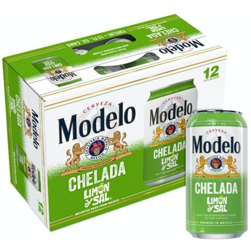 MODELO CHELADA LIMON Y SAL 12 OZ 12 PACK CANS