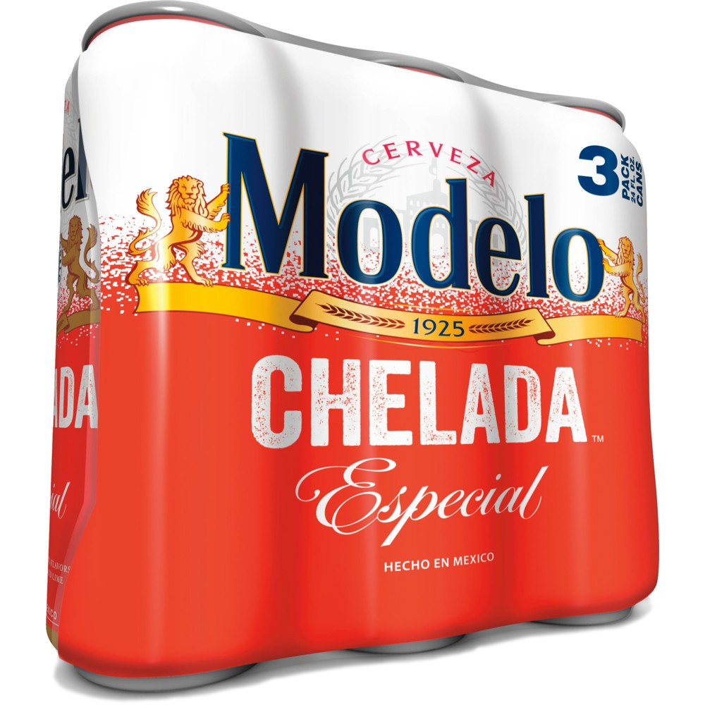 MODELO CHELADA 3 PACK 24OZ CANS