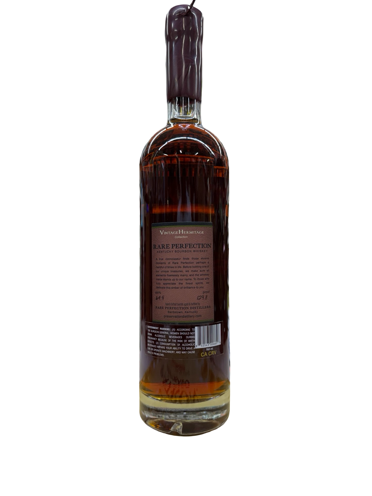 Rare Perfection 10 Year Old Single Barrel #87 EL Cerrito liquor Store Pick Bourbon Whiskey 750ml
