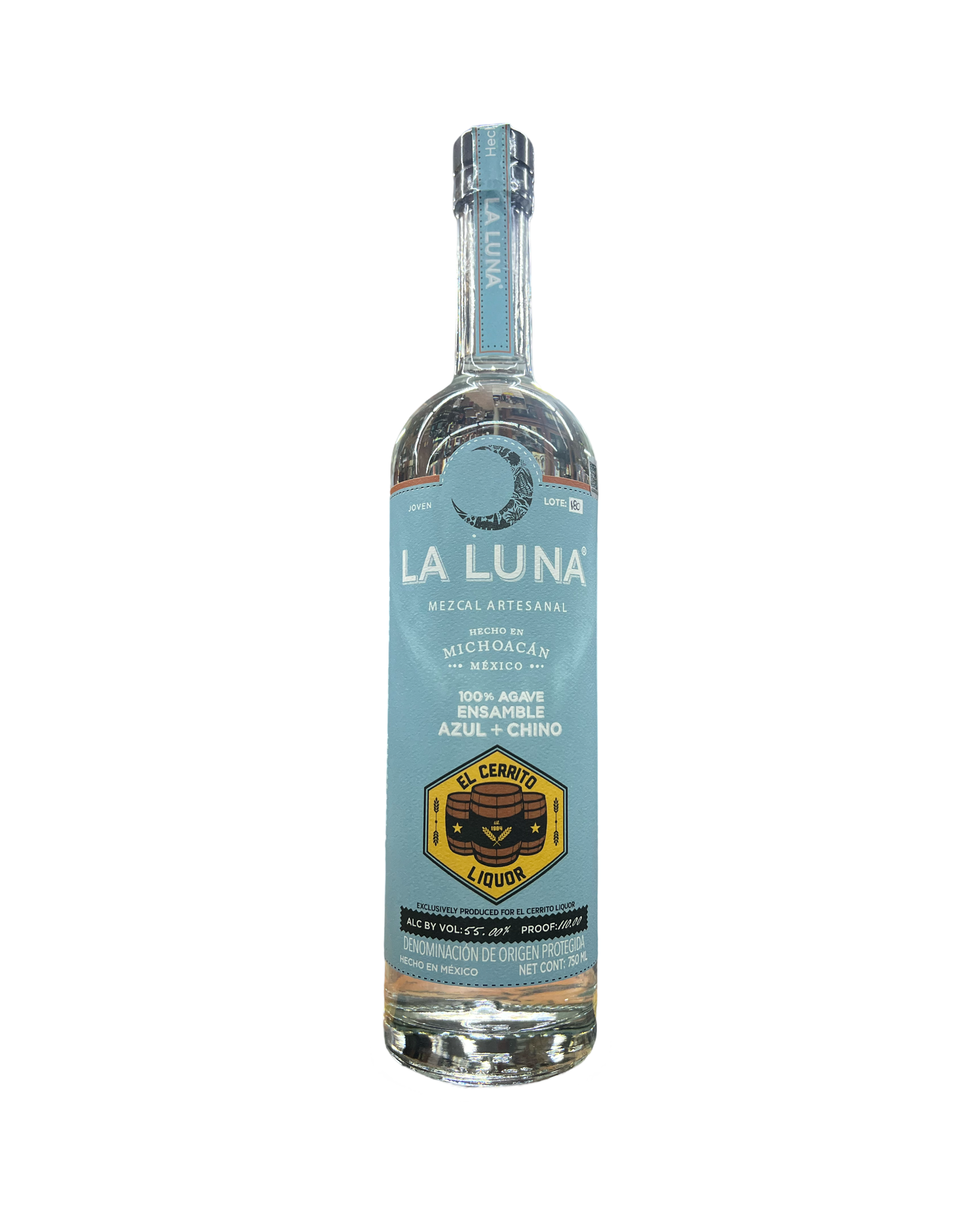 La Luna Ensamble Azul Plus Chino El Cerrito Liquare Store Pick Mezcal 750ml