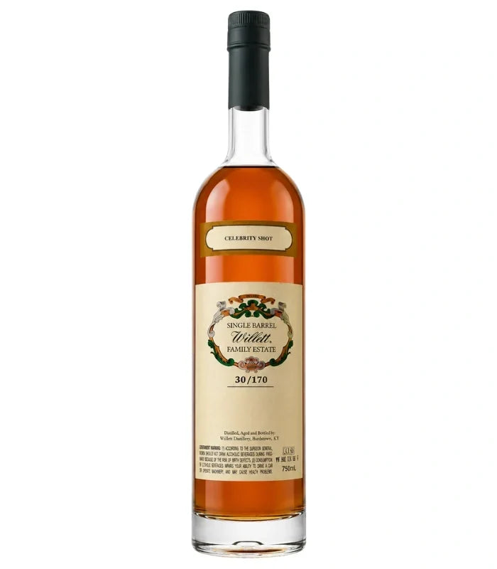 WILLETT FAMILY ESTATE 6 YEAR SINGLE BARREL RYE #3662 "CELEBRITY SHOT" 118.6 PROOF