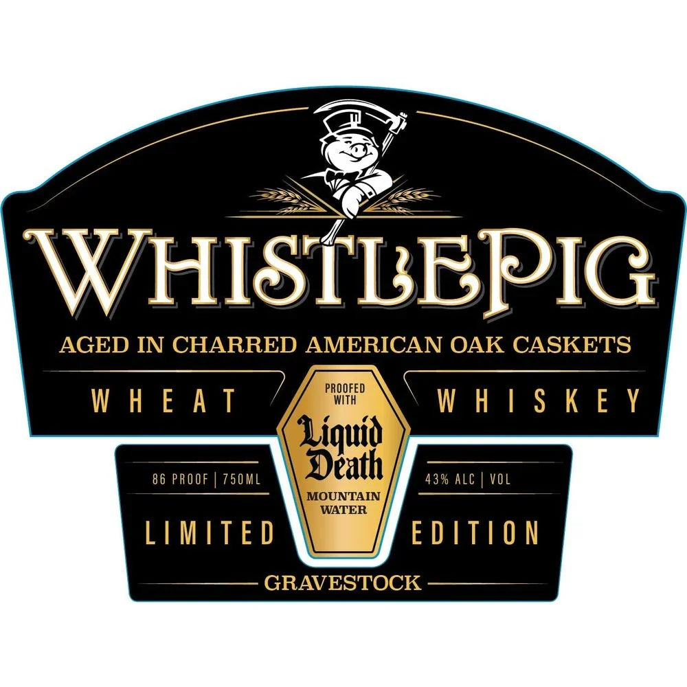 WhistlePig x Liquid Death Gravestock Limited Edition Wheat Whiskey