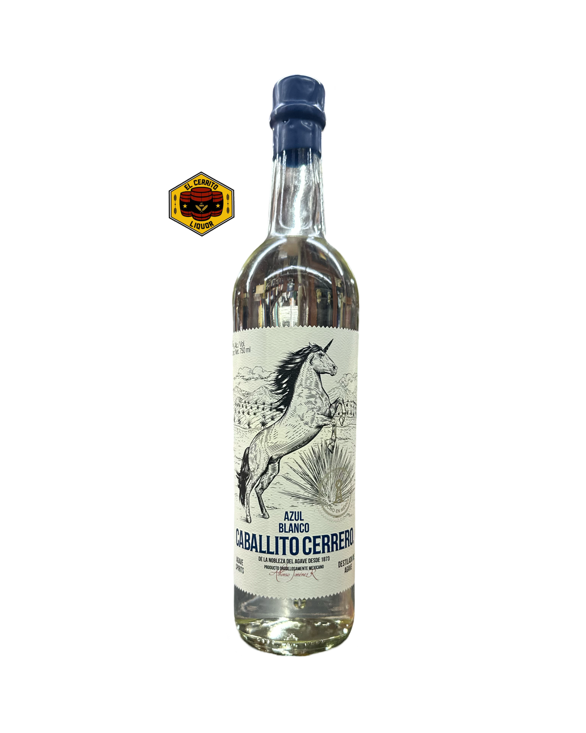 Caballito Cerrero Blanco Unicorn Blanco Azul Agave Spirits
