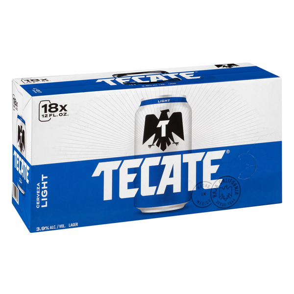 TECATE LIGHT 12OZ 18 PACK CANS