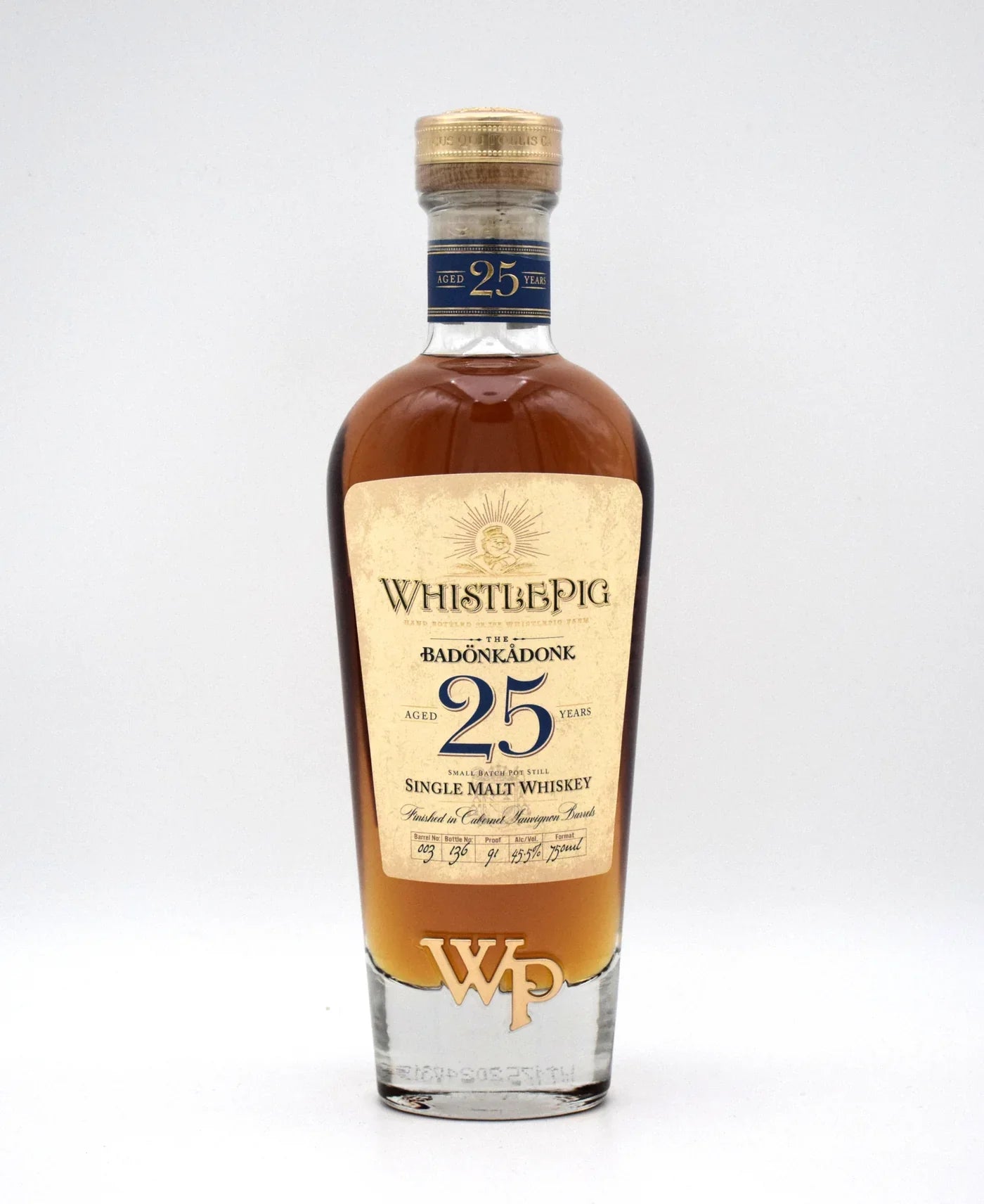 WhistlePig The Badonkadonk 25 Year Old Single Malt Whiskey 750ml