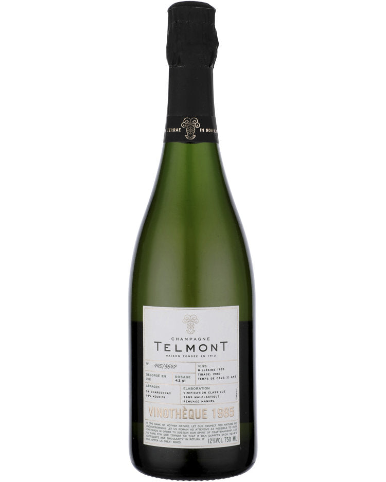 1985 Telmont Vinotheque Champagne Extra Brut 750ml