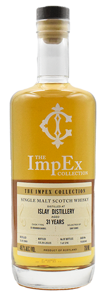 1991 Islay The ImpEx Collection Single Cask #700048 Ex Bourbon 31 Year Old Barrel Cask Strength Islay Single Malt Scotch Whisky 750ml