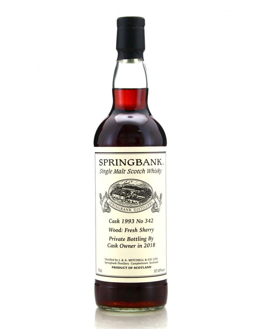 1993 Springbank Fresh Sherry Wood 342 Private Bottling Single Malt Scotch Whisky 700ml