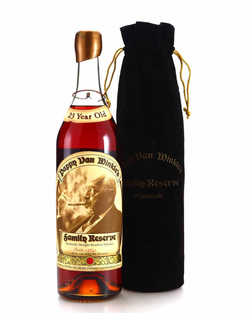 1999 Old Rip Van Winkle Pappy Van Winkle's Family Reserve 23 Year Old Gold wax First Release Kentucky Straight Bourbon Whiskey 750ml