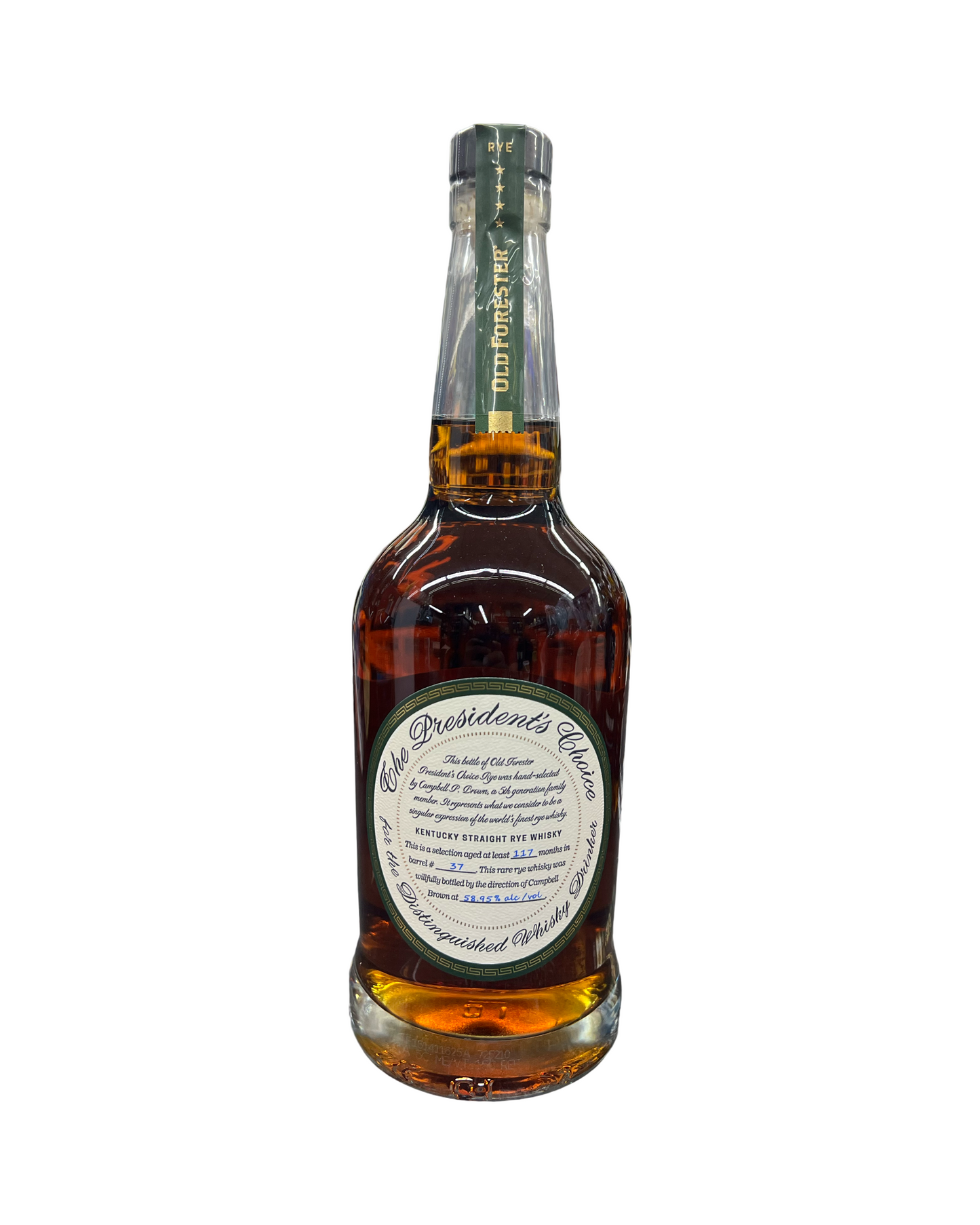 Old Forester The President's Choice Rye Whiskey