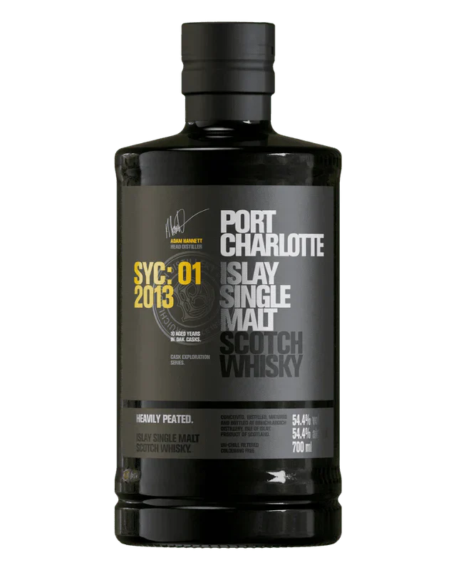 2013 Bruichladdich Port Charlotte Cask Exploration Series SYC 01 Heavily Peated Single Malt Scotch Whisky