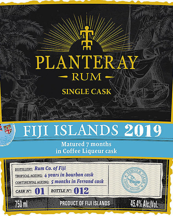 Plantation Planteray Single Cask Fiji Islands Rum 750ml