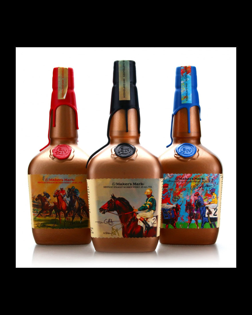 2023 Maker's Mark Keeneland LexArts Kentucky Straight Bourbon Whiskey 1lt Bundle 3-Pack