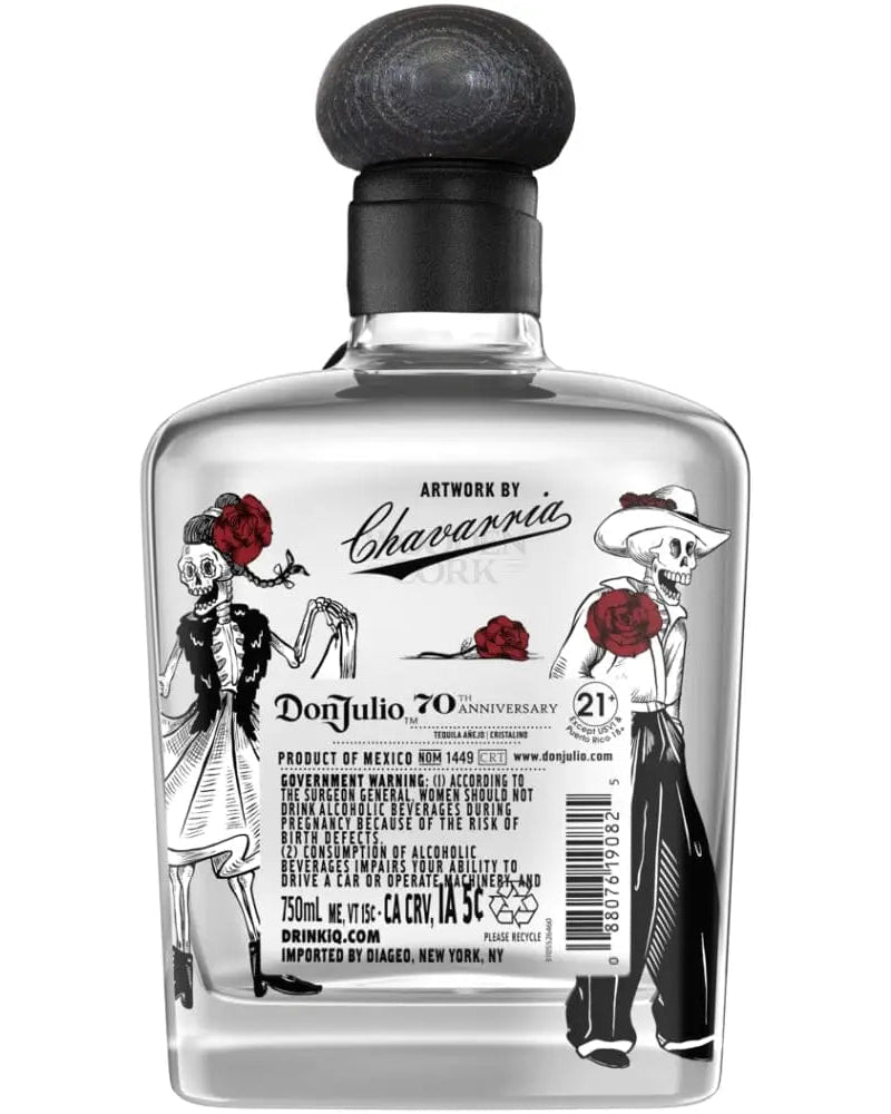 2025 Don Julio 70 Limited Edition Day of the Dead 70th Anniversary Cristalino Anejo Tequila 750ml