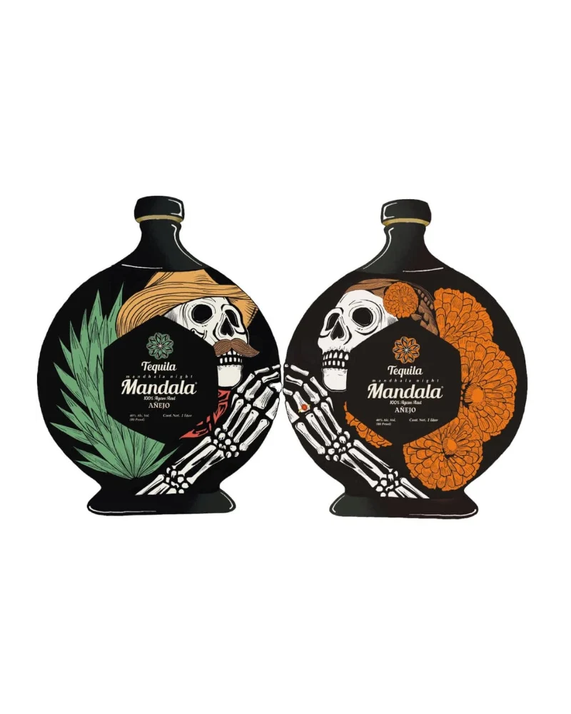 2025 Mandala Dia De Los Muertos Life After Death Limited Edition Anejo Tequila 1Lt Bundle 2-Pack