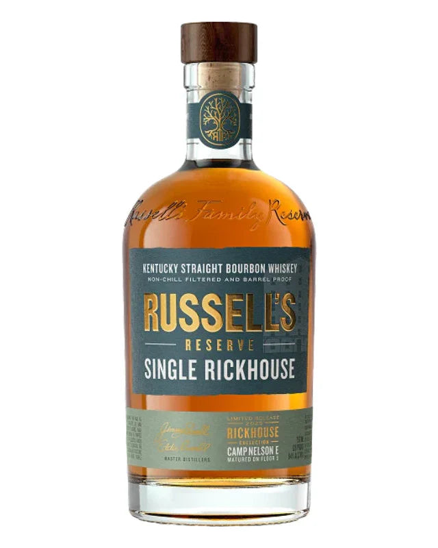 2025 Russell's Reserve Single Rickhouse Camp Nelson E Limited Release Kentucky Straight Bourbon Whiskey