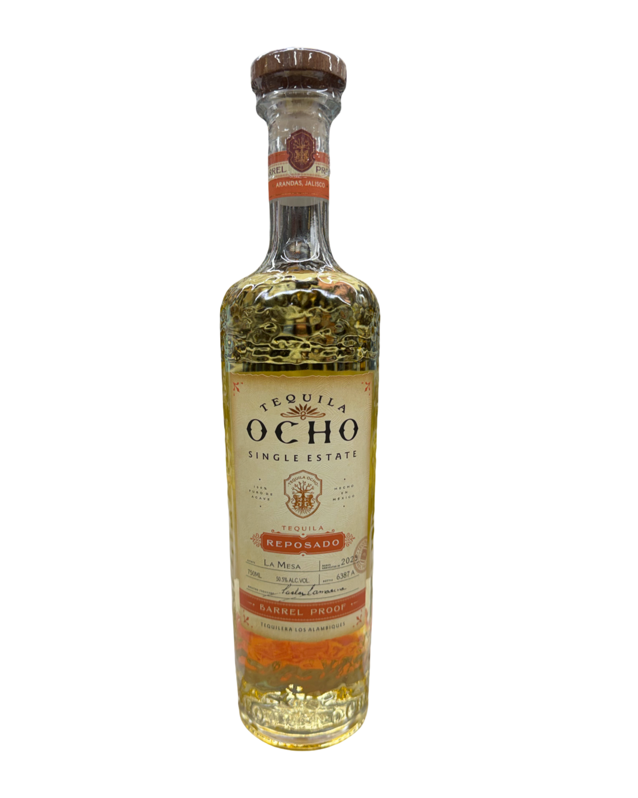 2025 Tequila Ocho La Mesa Barrel 101 Proof Reposado Tequila 750ml