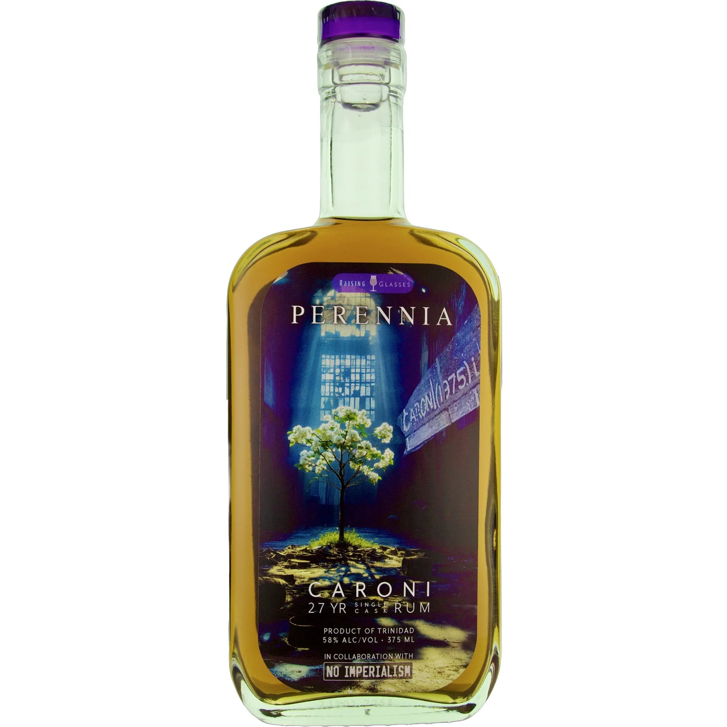 Raising Glasses Perennia- Caroni 1997- 27yr Trinidad Single Cask Rum 58% 375ml
