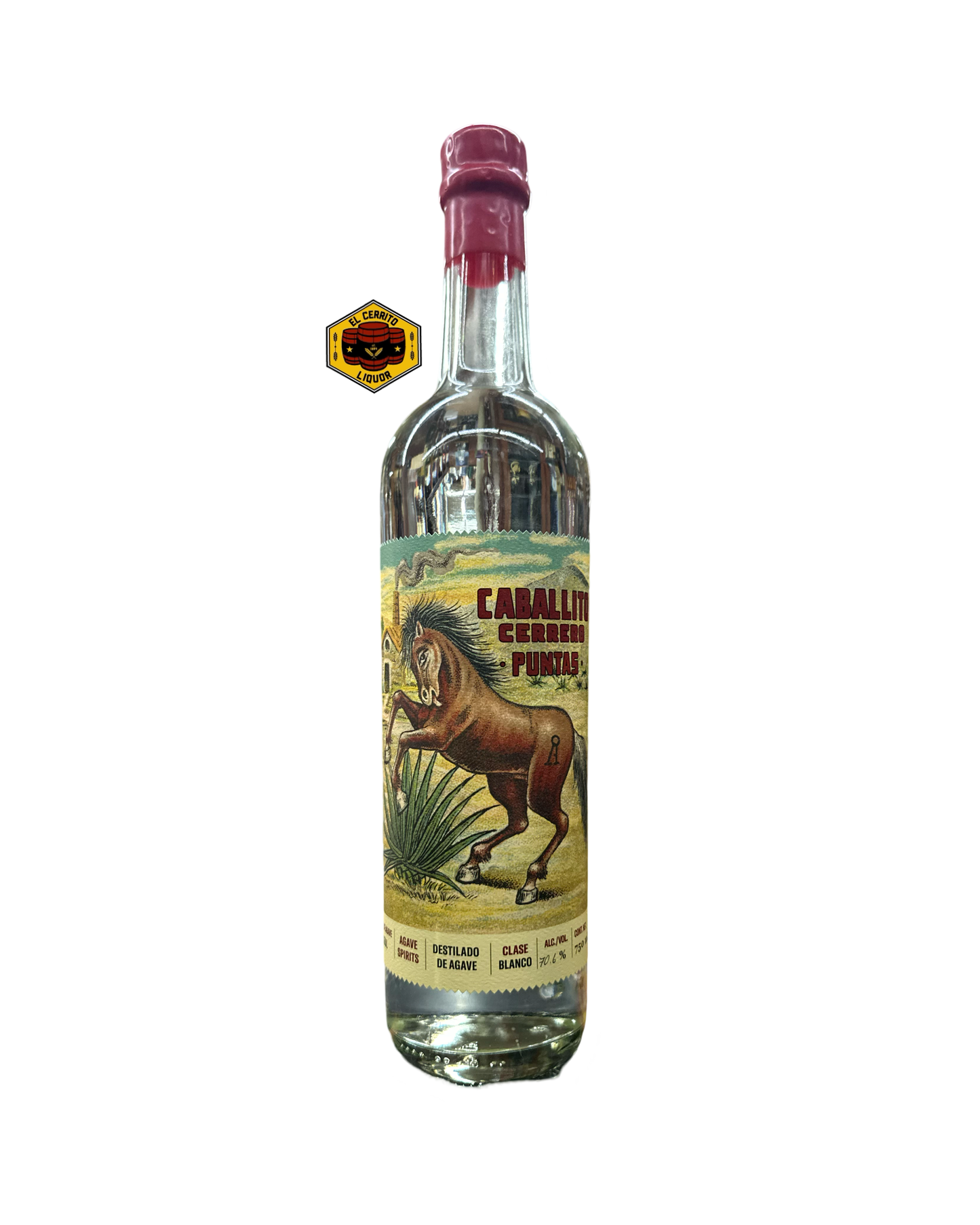Caballito Cerrero Azul Puntas Blanco Agave Spirits 750ml