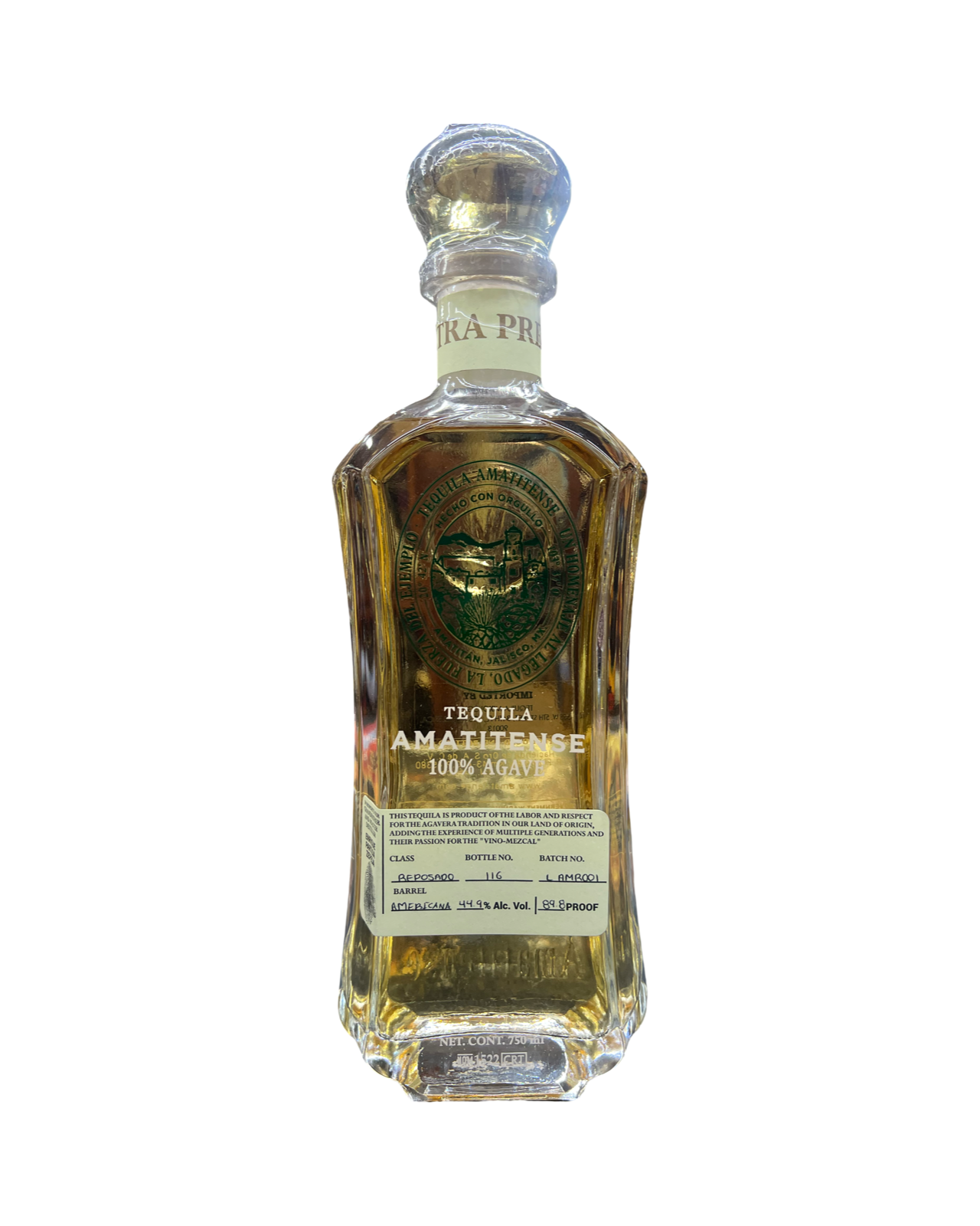 Amatitensa Reposado Tequila 750ml