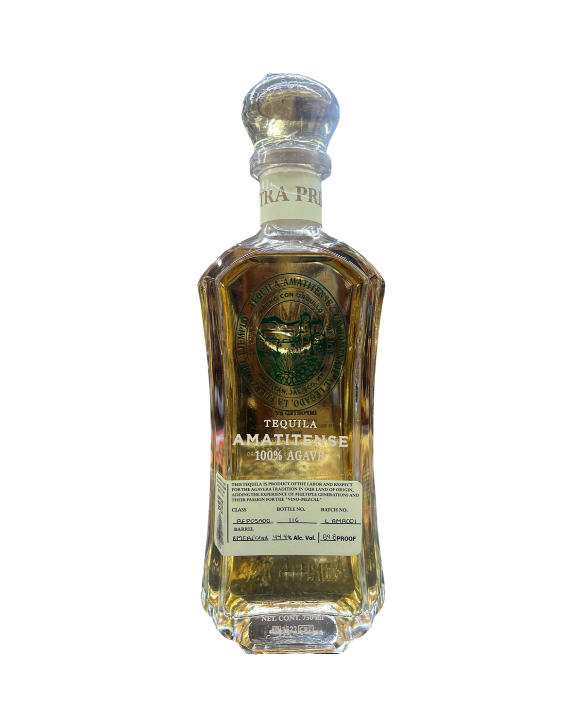 Amatitensa Reposado Tequila 750ml