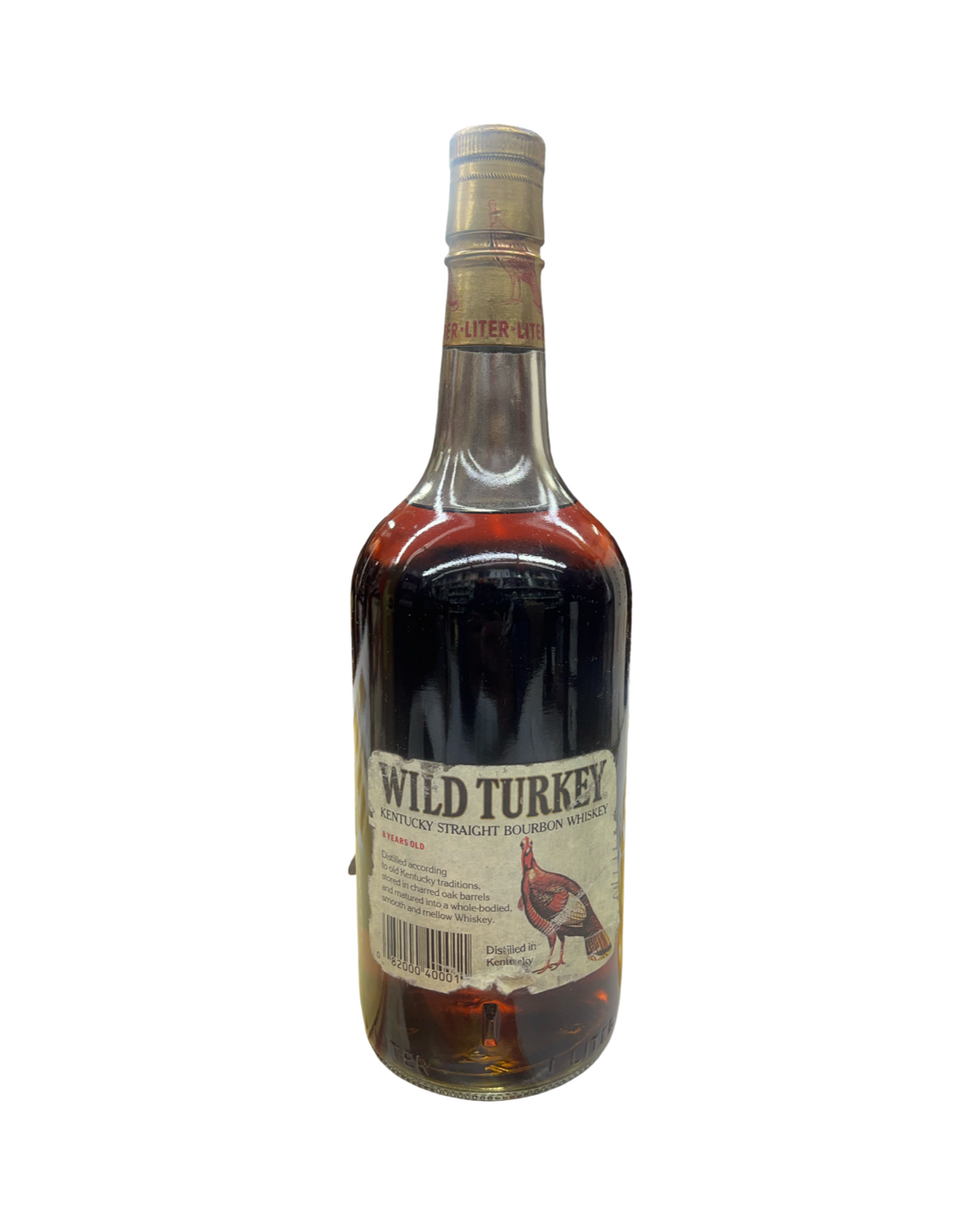 1989 Wild Turkey 8 Year Old Kentucky Straight Bourbon Whiskey 1Lt