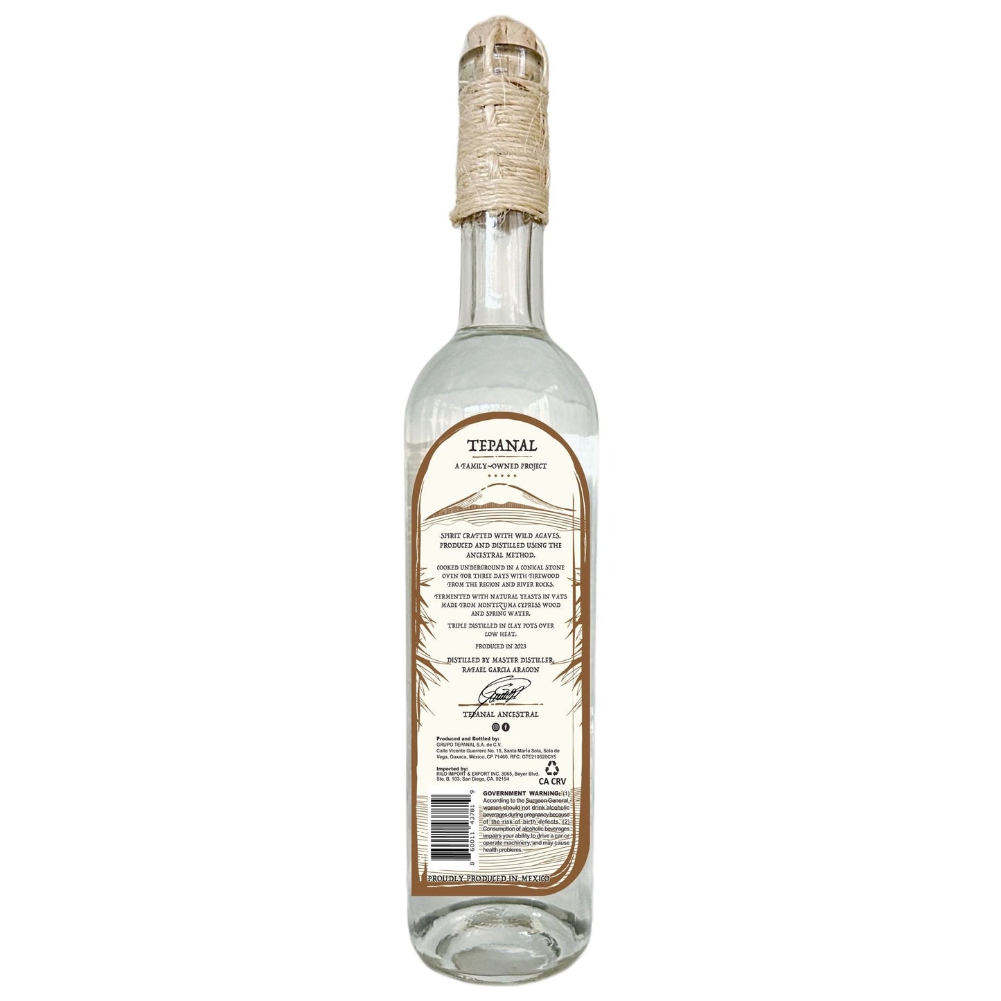 Tepanal Puntas Barril & Tobala EL Cerrito Liquor Store Pick 50% A. Karwiinski & 50% A. Potatorum Ancestral Agave Spirit 375ml