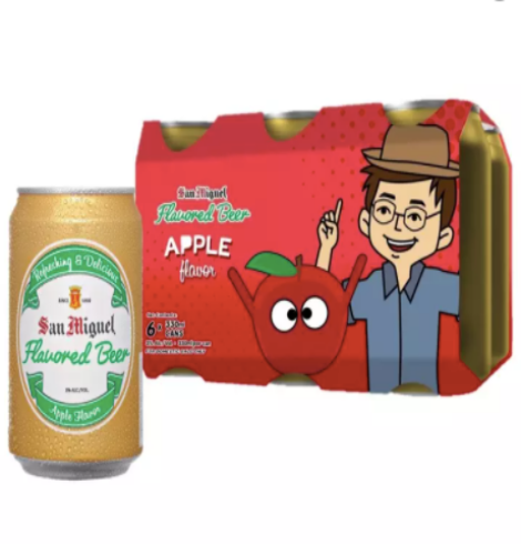San Miguel Brewery Apple Flavored Beer 330 ML 6pk CANS
