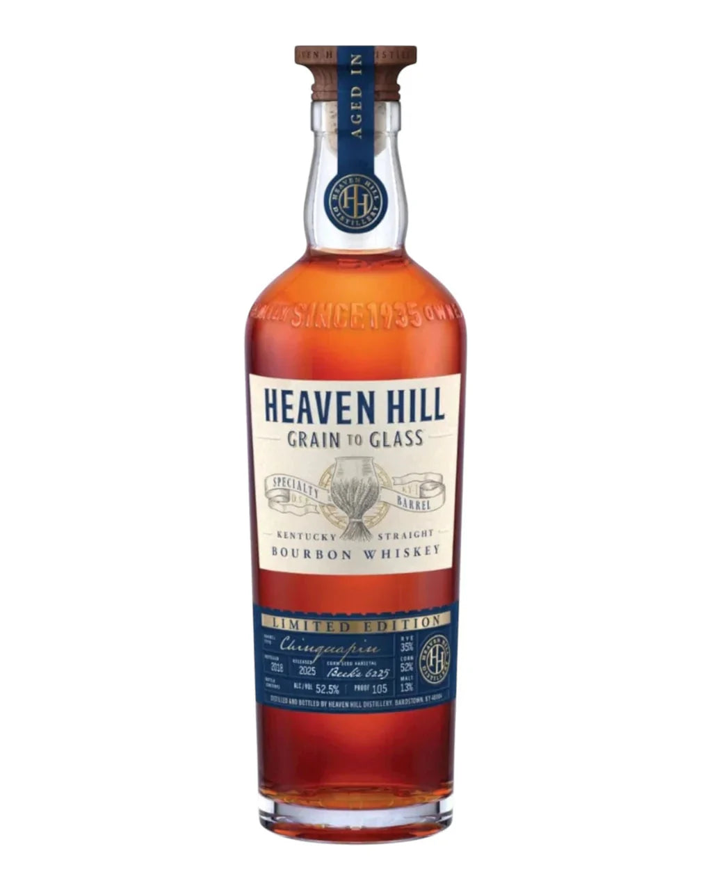 2025 Heaven Hill Grain to Glass Speciality Barrel Chinquapin Oak Straight Bourbon Whiskey 750ml