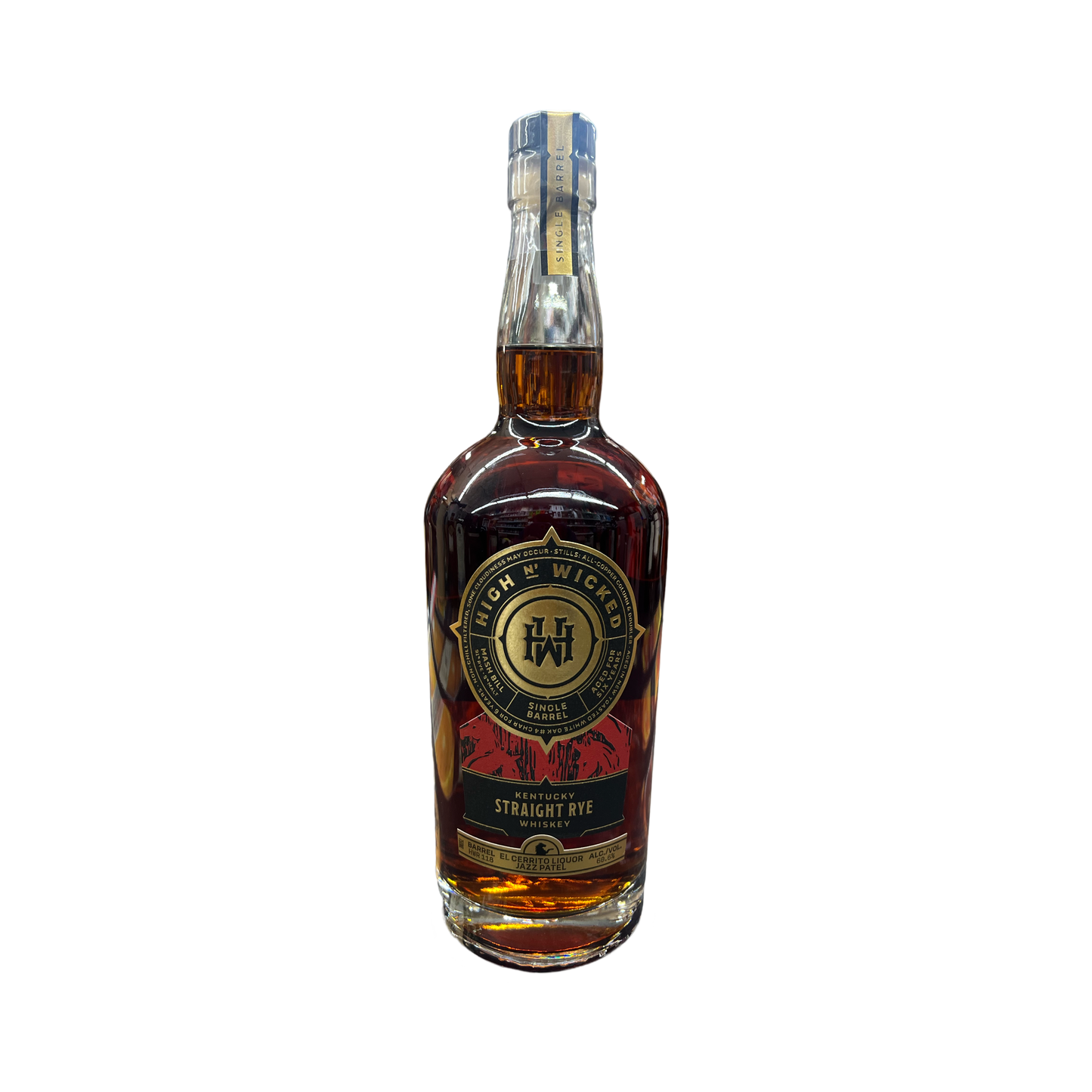 High N Wicked Kentucky Straight Rye Whisky Single Barrel 121.2 Proof - (El Cerrito Liquor Exclusive)