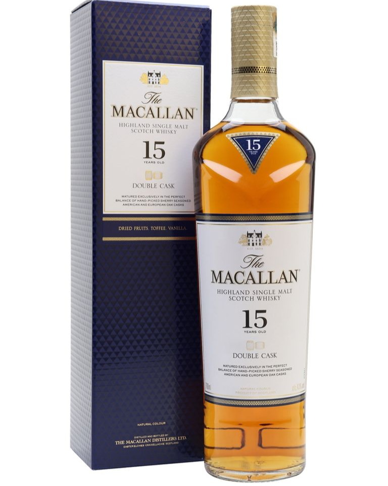 Macallan Double Cask 15 Year Old Single Malt Scotch Whisky 750ml