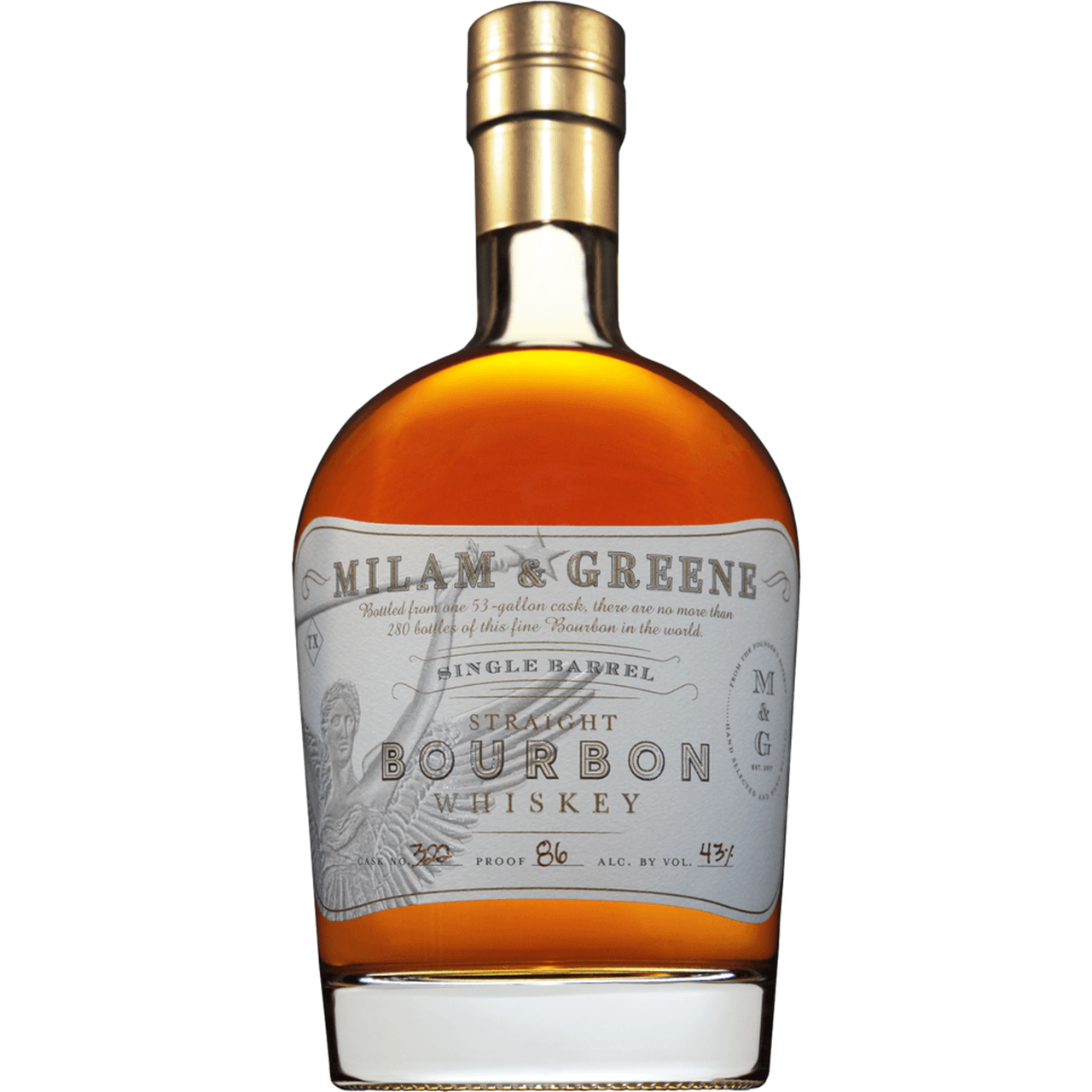Milam & Greene Single Barrel Straight Bourbon Whiskey 750ml