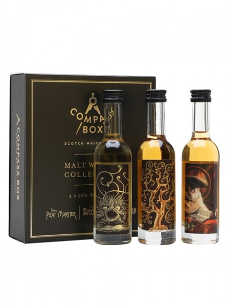 Compass Box Malt Whisky Collection Assortment Box Scotch Malt Whisky 50ml Bundle 3-Pack