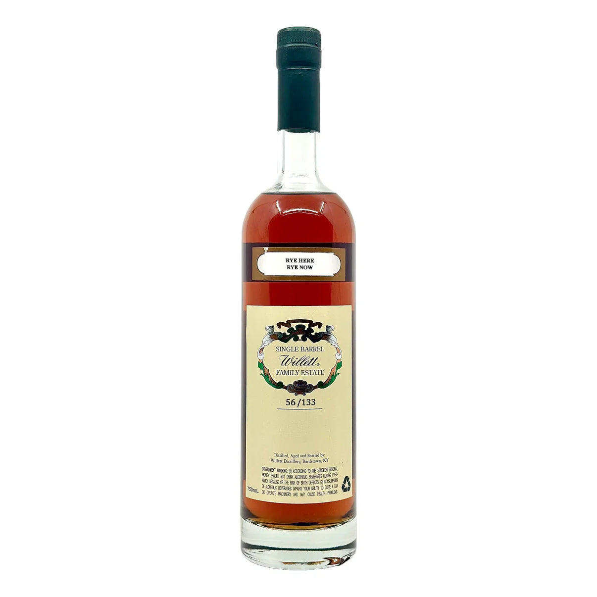 Willett Family Estate Bottled Single Barrel 11 Year Old Barrel No. 2431 Rye Here, Rye Now Kentucky Straight Rye Whiskey