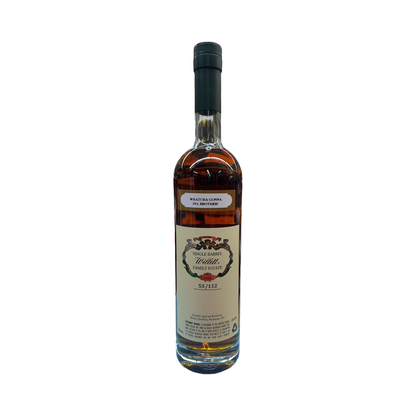 Willett Family Estate Rye 11yr #6219 (Whatcha Gonna Do, Brother!) 135.6 Proof - limit 1