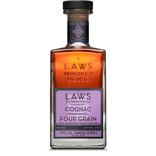 A.D. Laws Special Finish Series Four Grain Foeder Cognac Cask Finish Straight Bourbon Whiskey 750ml