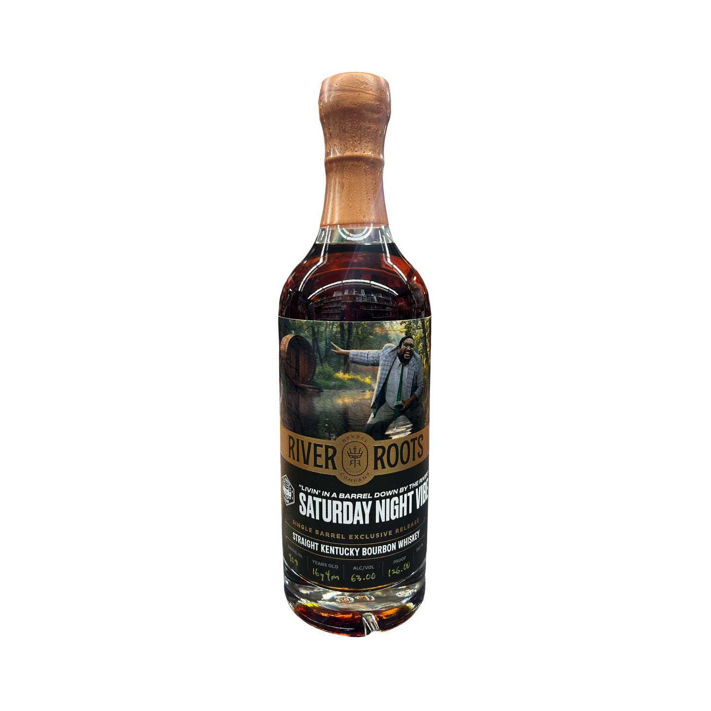 River Roots Barrel Co. 16 Yr Kentucky Straight Bourbon Whiskey Single Barrel #909 (EL Cerrito Liquor Exclusive) 126 Proof