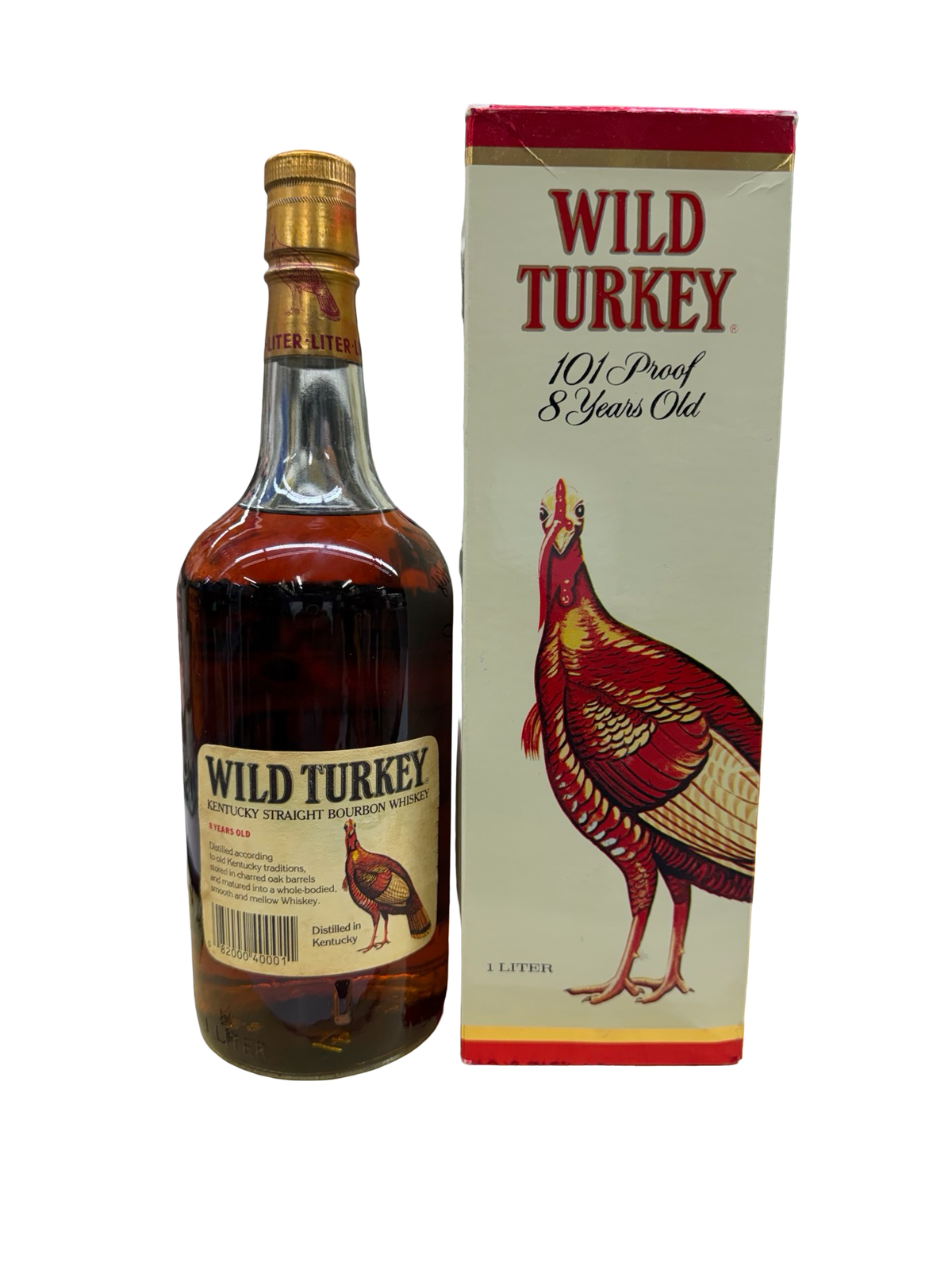 1989 Wild Turkey 8 Year Old Kentucky Straight Bourbon Whiskey 1Lt