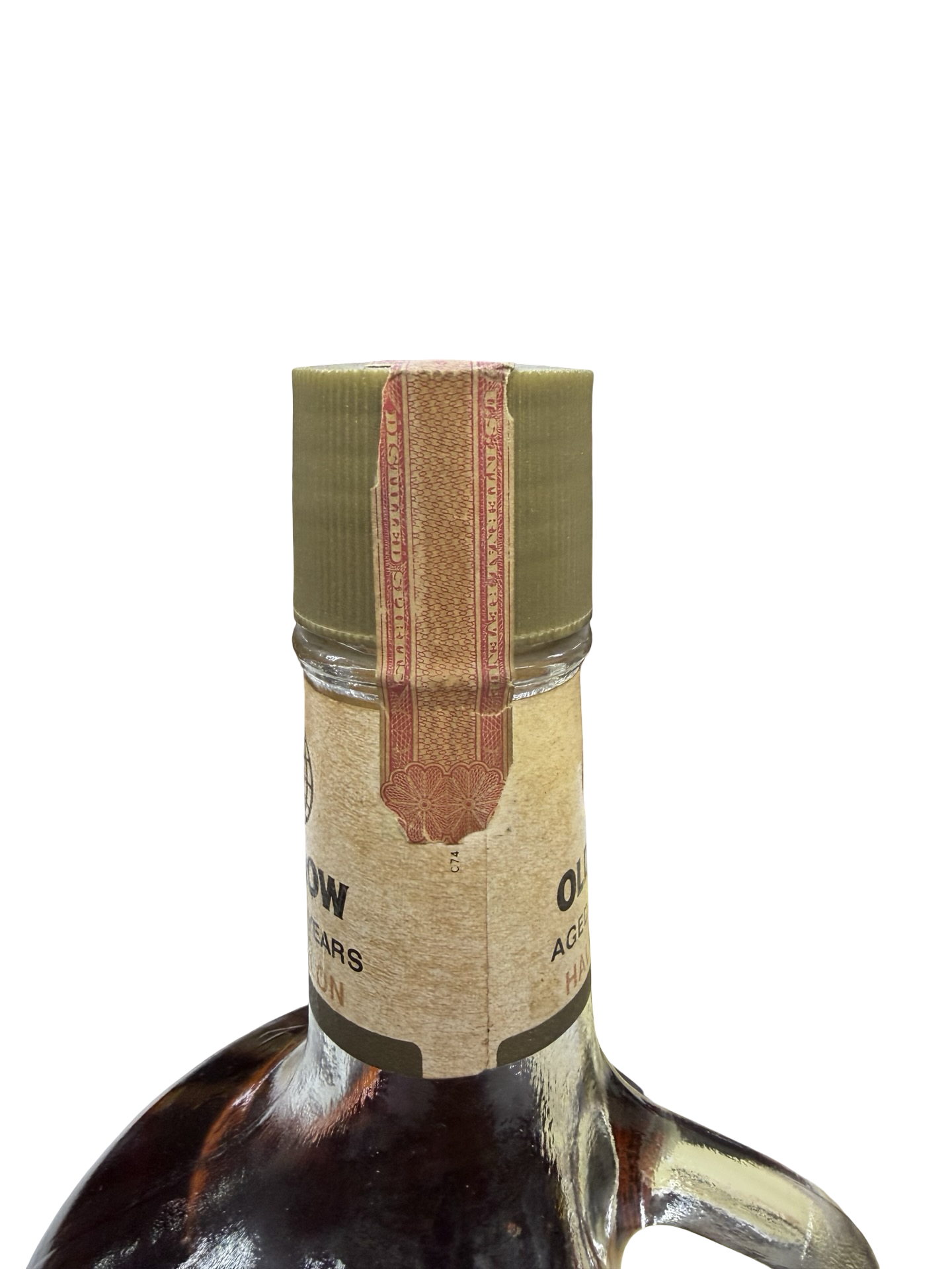 1974 Old Crow Kentucky Straight Bourbon Whiskey Half Gallon