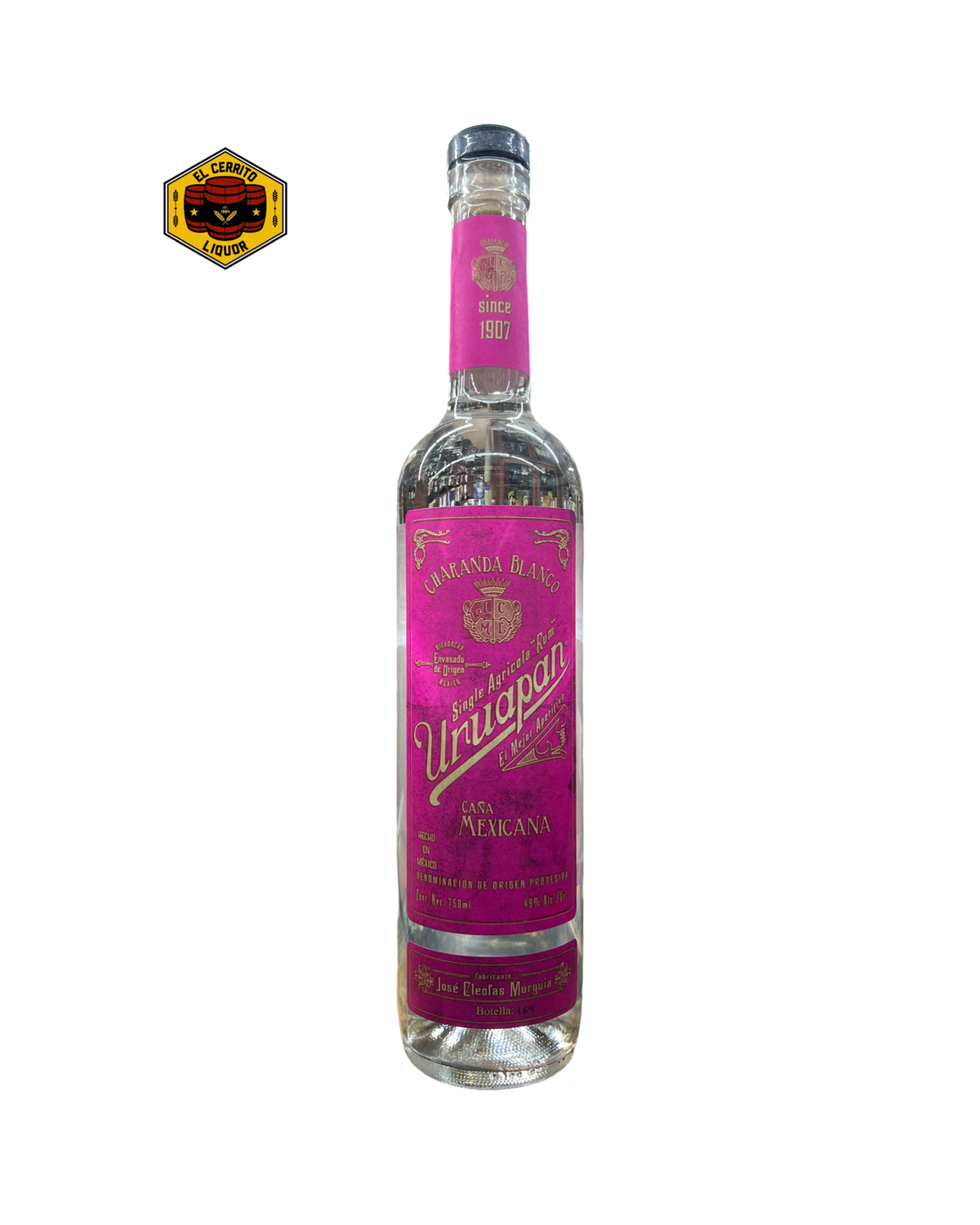Uruapan Charanda Cana Mexicana Blanco Single Agricola Rum
