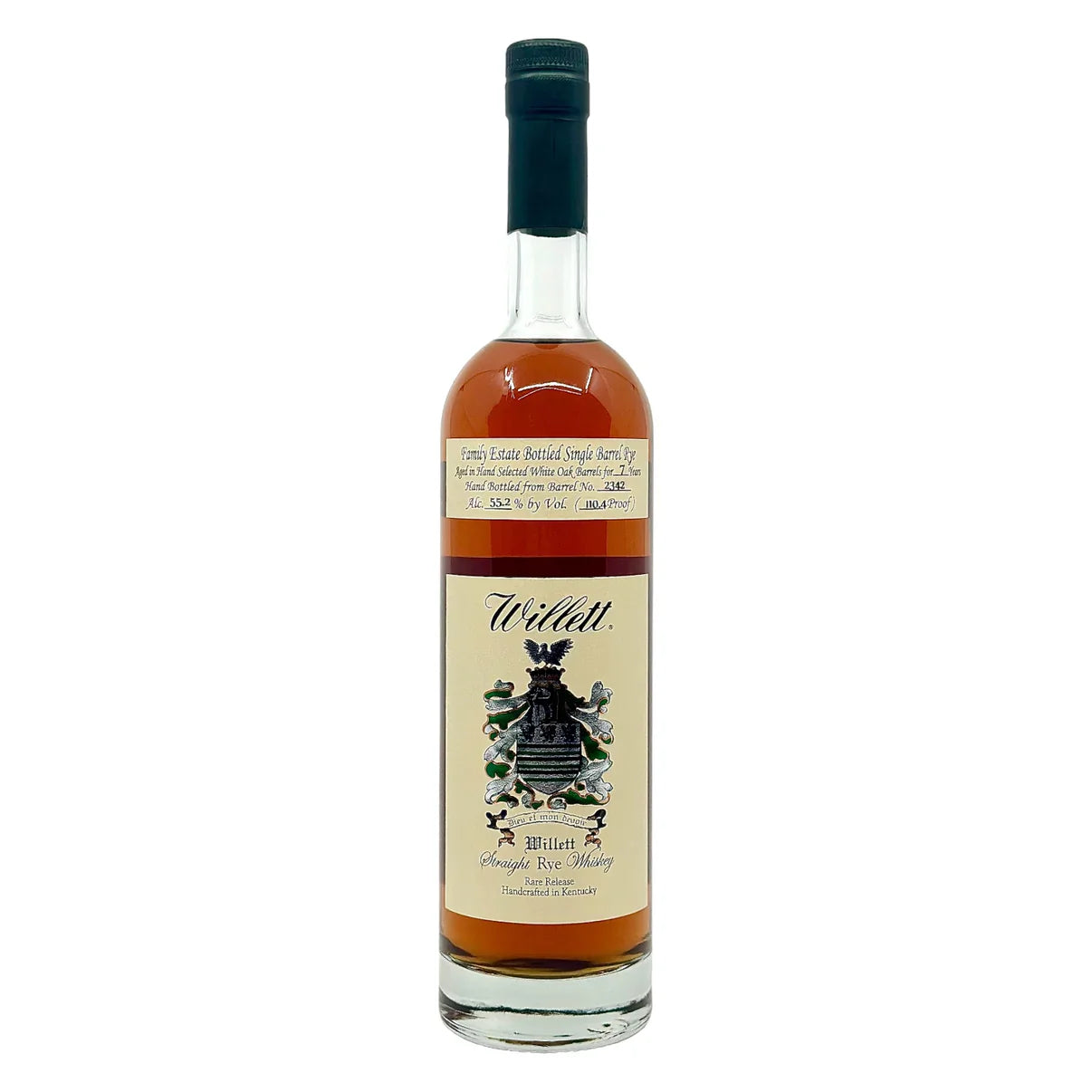 Willett Family Estate Bottled Single Barrel 7 Year Old Barrel No. 2342 Morris The Cat Kentucky Straight Rye Whiskey