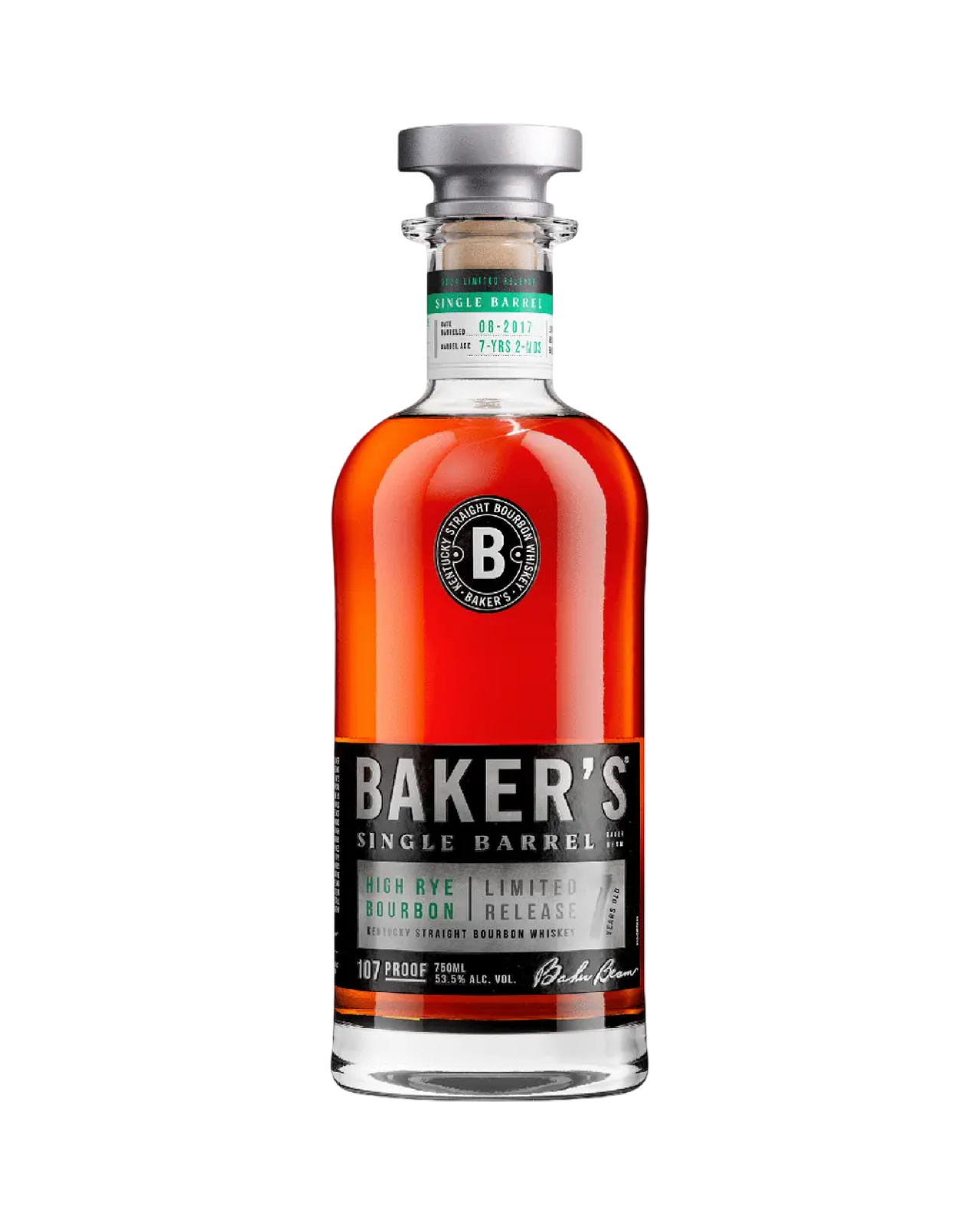 Baker's Single Barrel High Rye 7 Year Old Kentucky Straight Bourbon Whiskey 750ml