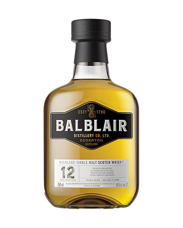 Balblair 12 Year Old Single Malt Scotch Whisky 750ml