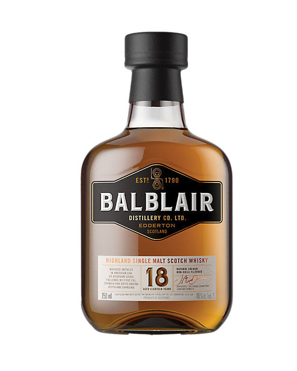 Balblair 18 Year Old Single Malt Scotch Whisky 750ml