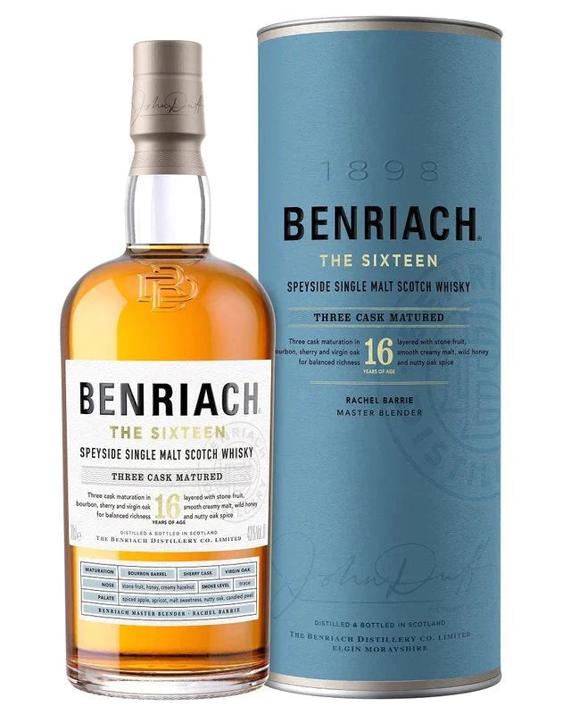Benriach 16 Year Old Three Cask Matured Speyside Single Malt Scotch Whisky 750ml