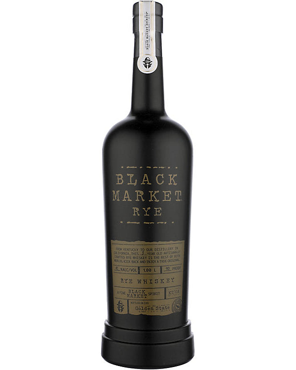 Black Market Spirits 3 Year Old Rye Whiskey 1Lt