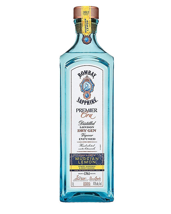 Bombay Sapphire Premier Cru Murcian Lemon London Dry Gin 1Lt