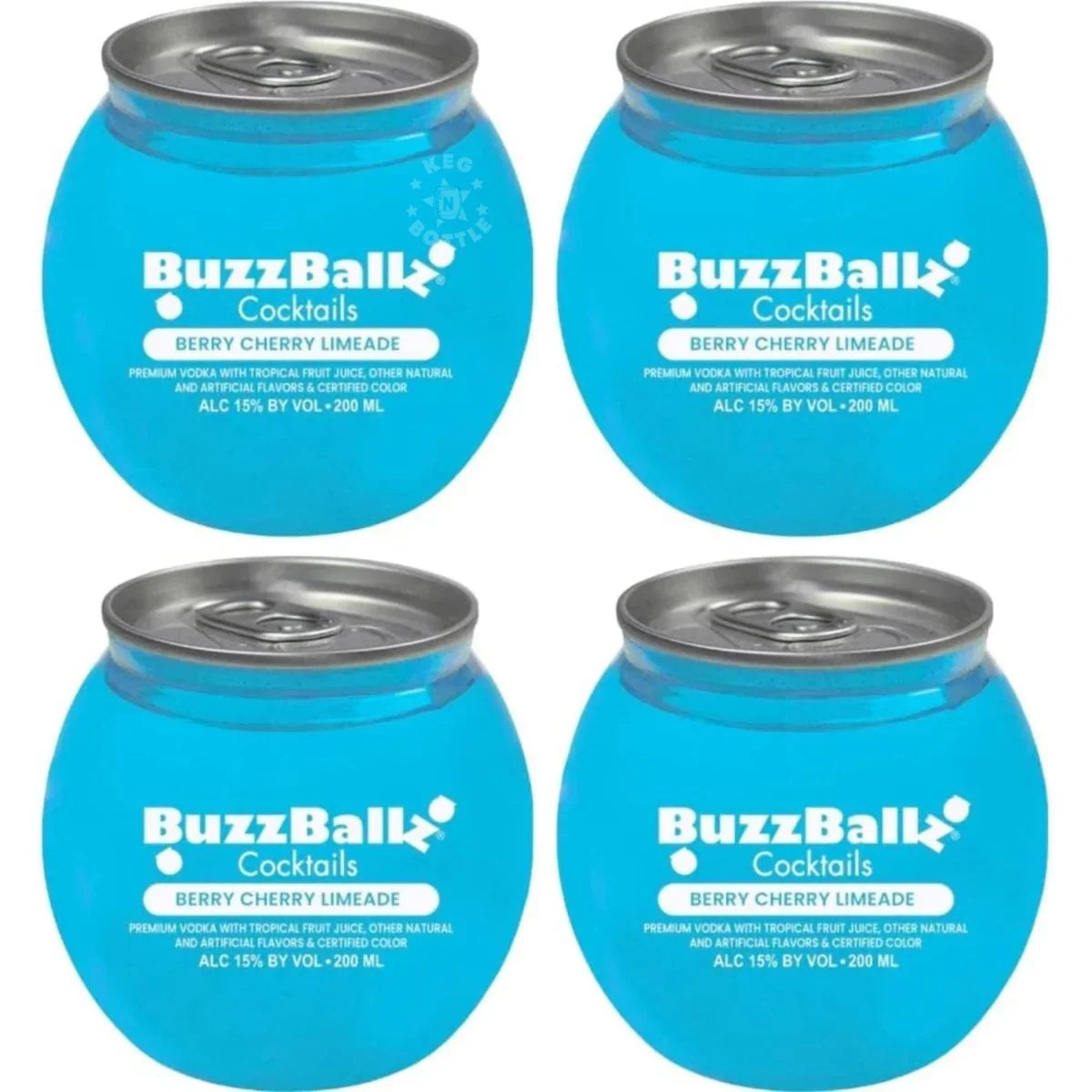 Buzz Ballz Berry Cherry Limeade 200ml Bundle 4-Pack